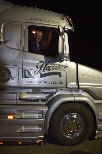 Warren in a smart GD Harries lorry